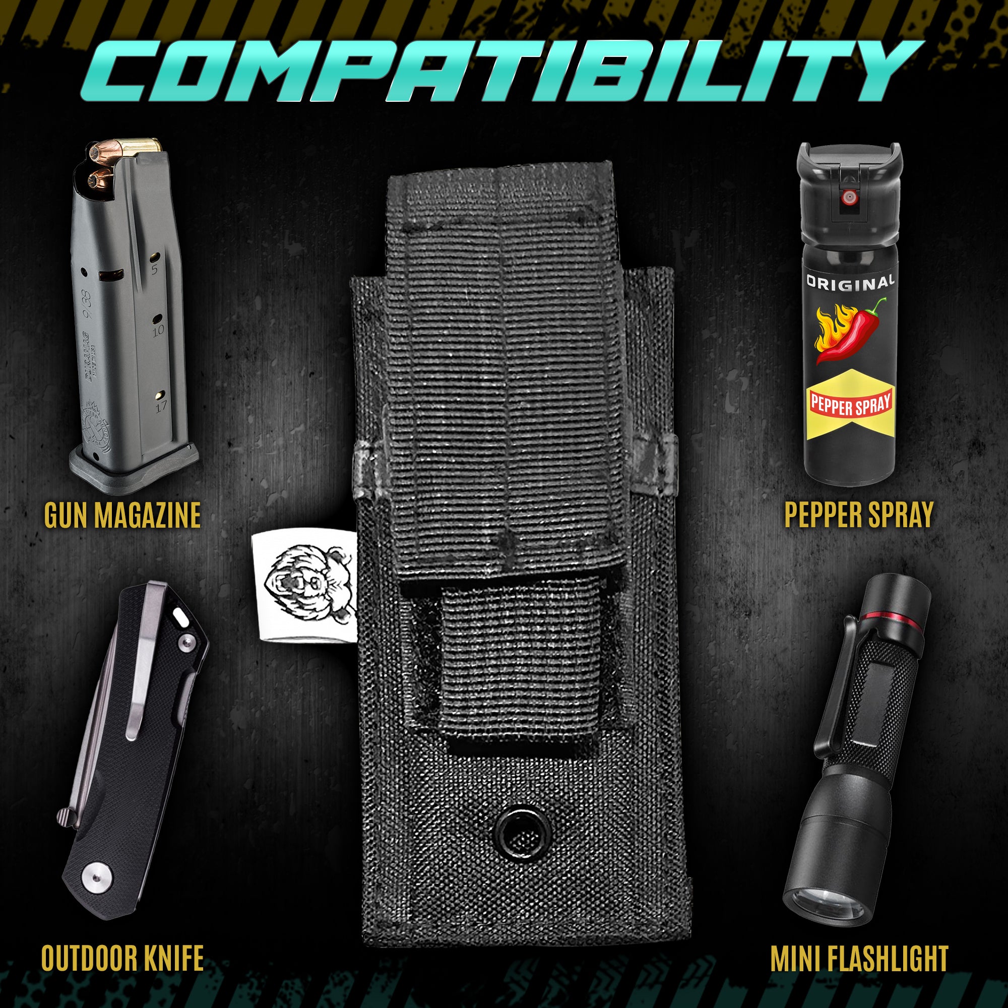 Mag Carrier for Belly Band Holster Compatibility